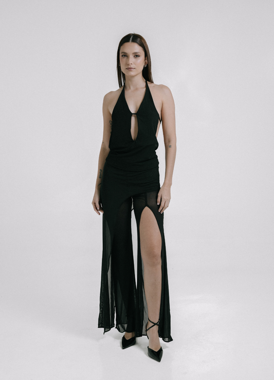 Open Veil Pant Negro