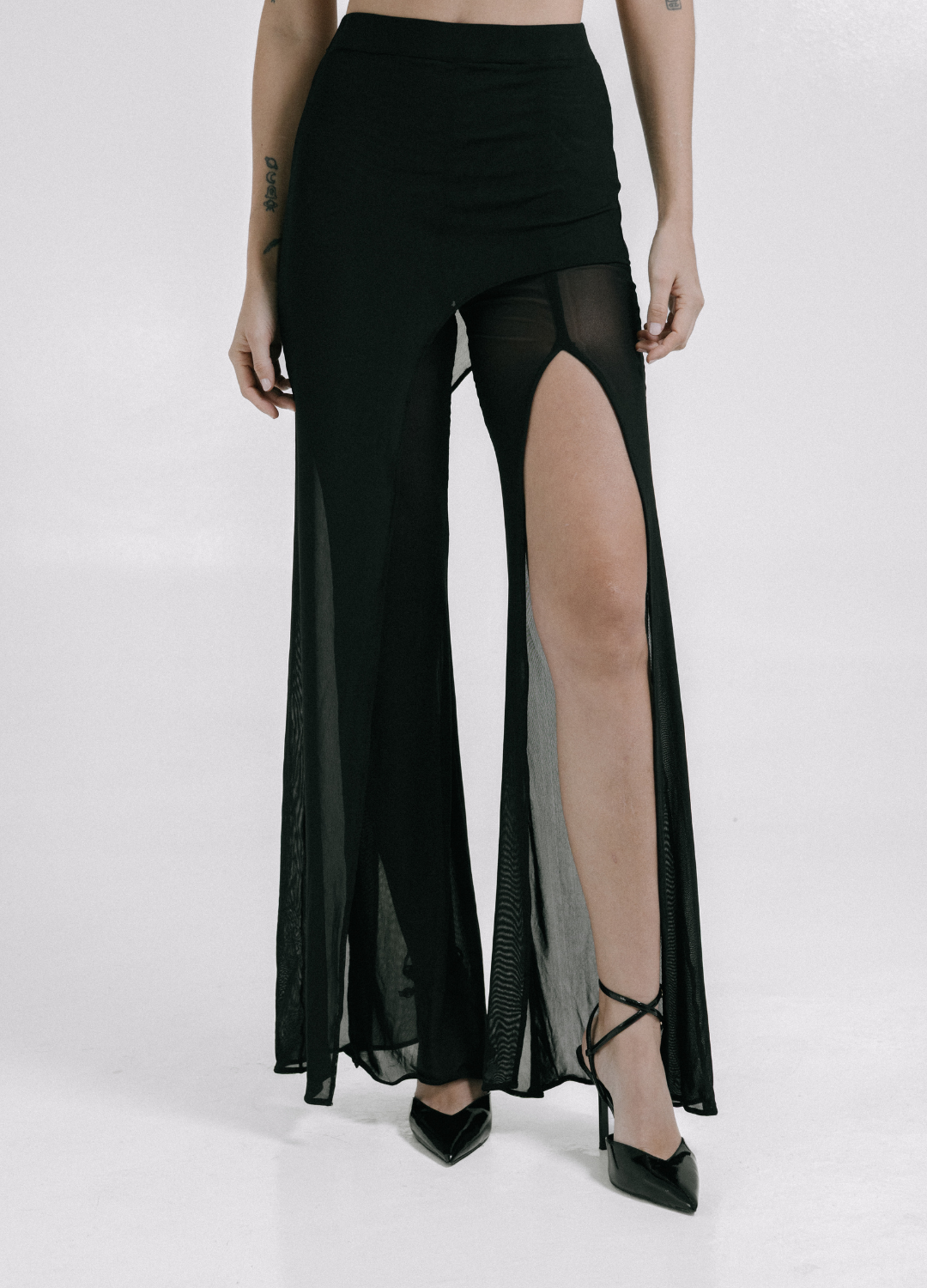 Open Veil Pant Negro
