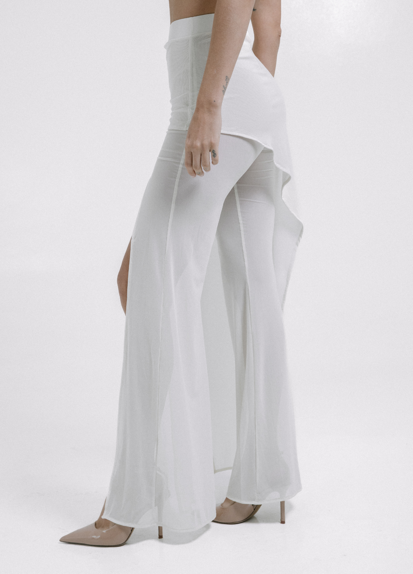 Open Veil Pant Marfil