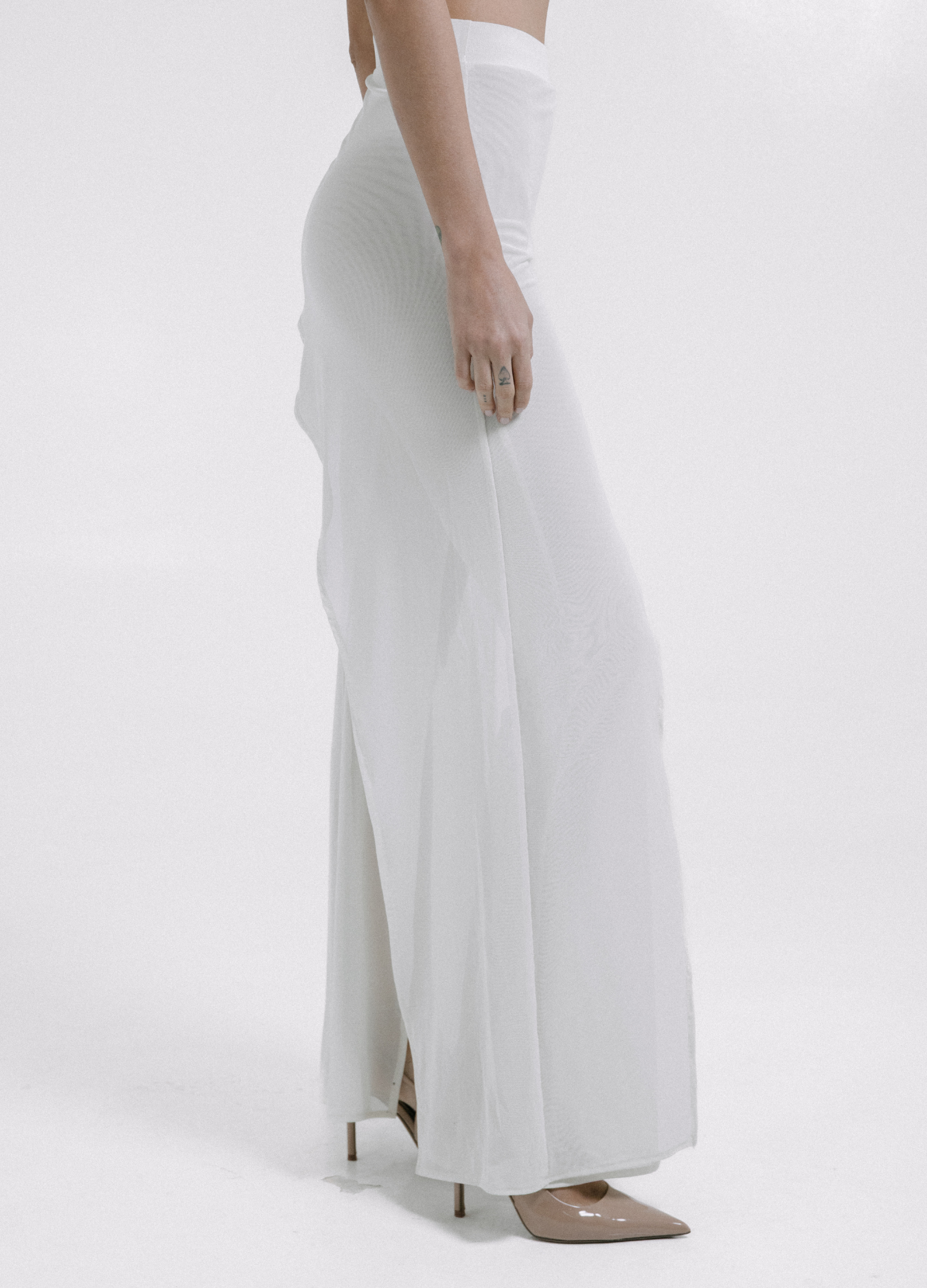 Open Veil Pant Marfil
