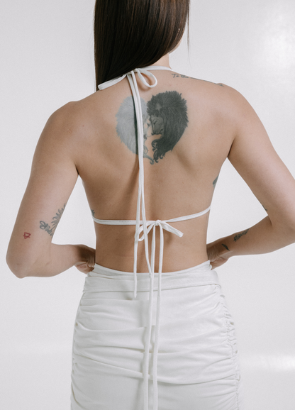 Soft V Top Marfil