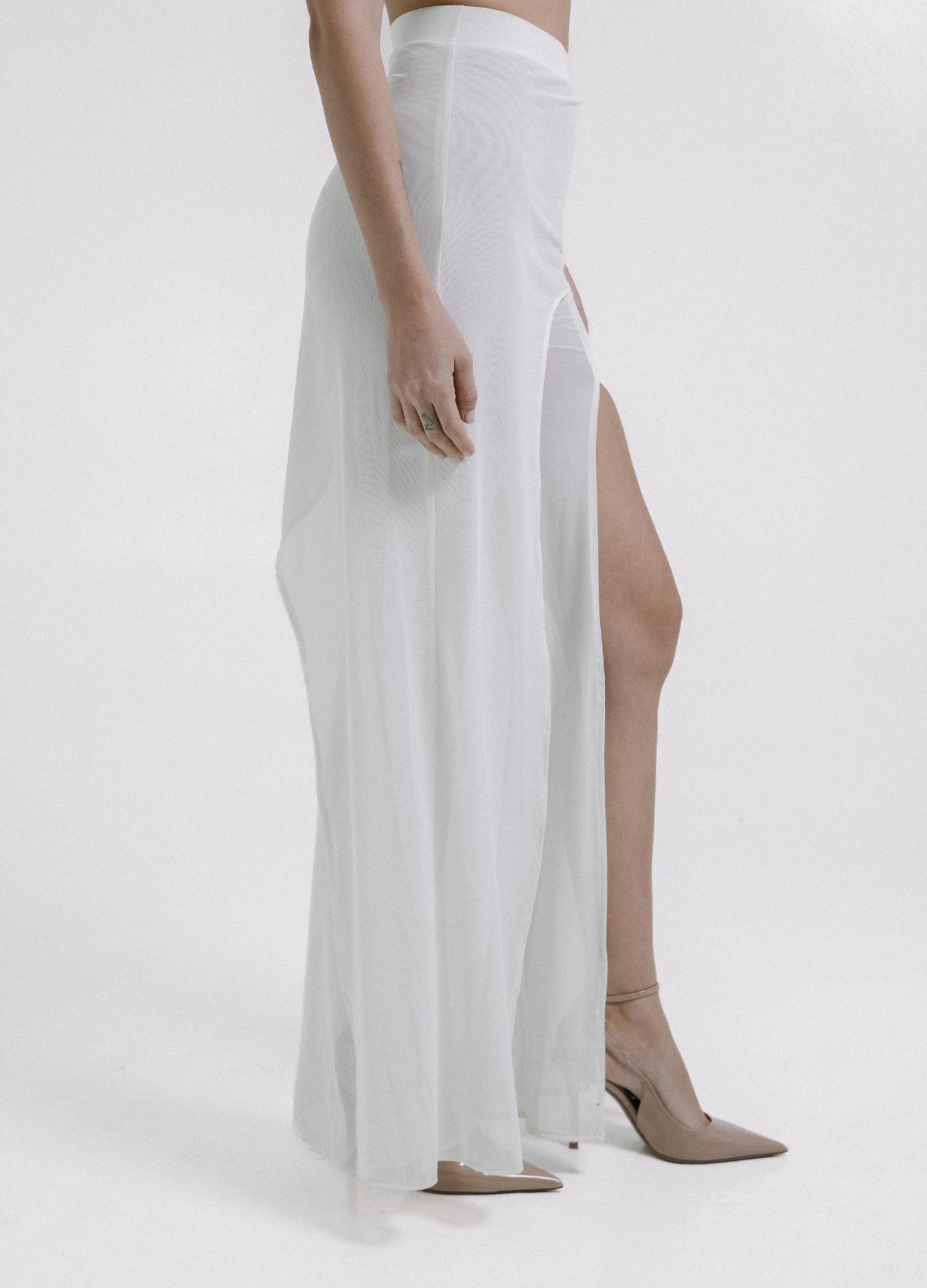 Open Veil Pant Marfil